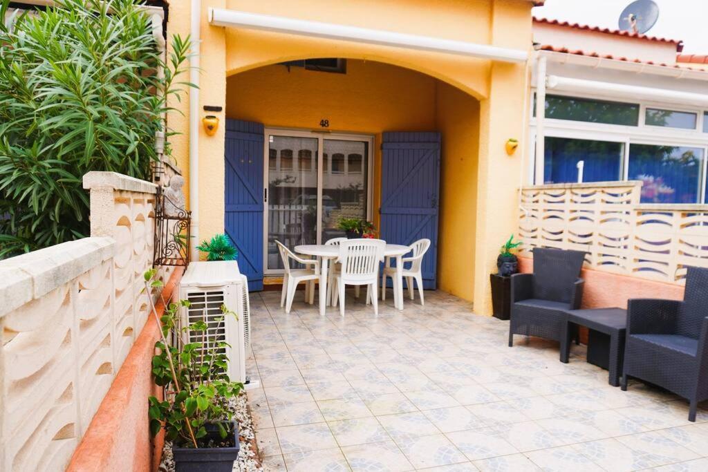 L'Azur 4 Pers Clim Parking Acces Plage Direct Le Barcares Exterior photo