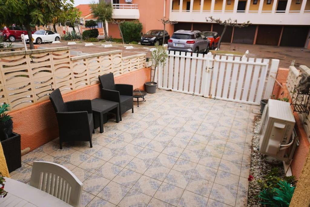 L'Azur 4 Pers Clim Parking Acces Plage Direct Le Barcares Exterior photo